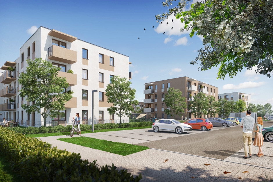 PFR Nieruchomości poinformowało, że prace nad Osiedlem w Sianowie (woj. zachodniopomorskie) ruszą latem 2021 roku, fot. mat. prasowe Osiedle w Sianowie gotowe w 2023 roku. Prace nad Mieszkaniami Plus ruszą latem