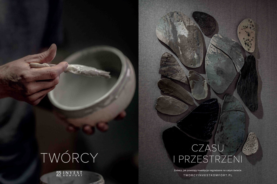 Spółka przygotowała z okazji jubileuszu cykl filmów dokumentalnych pod tytułem „Twórcy czasu i przestrzeni”, w którym przedstawia „kreatorów” swoich inwestycji: od projektantów, inżynierów i architektów, po rzemieślników i artystów, fot. mat. prasowe Invest Komfort świętuje ćwierćwiecze nową kampanią