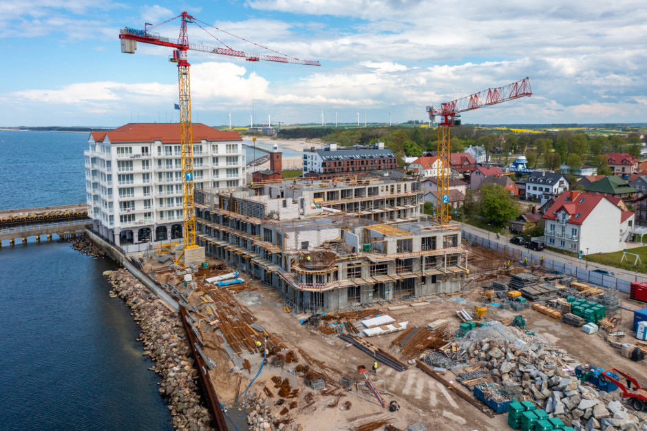 Drugi budynek kopleksu - ViastaMar, fot. Marina Royale Trwa budowa drugiego etapu Marina Royale w Darłówku