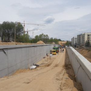 Krakowska Górka Narodowa - nowy tramwaj i postępy prac rok od rozpoczęcia budowy