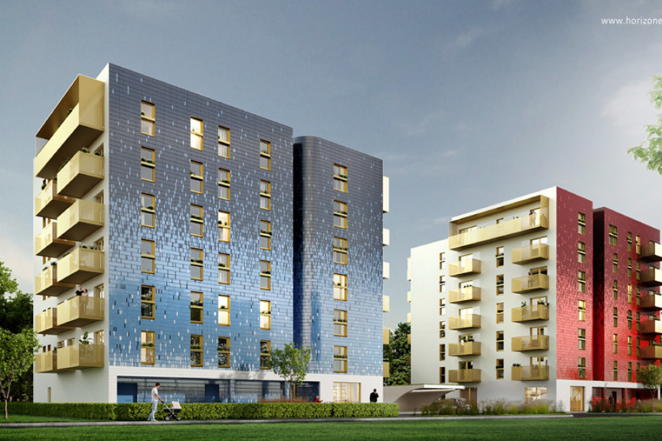 W ramach projekt powstanie 65 lokali. Fot. horizone.com.pl Nowe mieszkania przy ulicy Rydlówka w Krakowie