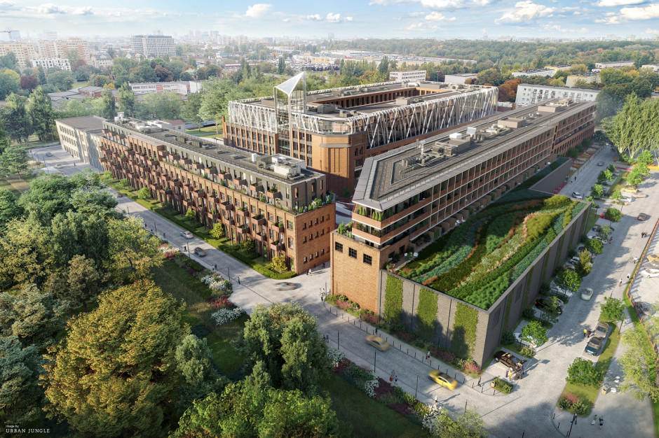 Na terenie Widzewskiej Manufaktury trwają prace nad rewitalizacją czterech budynków, fot. mat. prasowe WIMA w budowie. Trwają prace rewitalizacyjne zabytkowego mixed-use