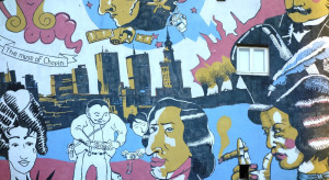 Antysmogowy mural na budynku w centrum Rzeszowa